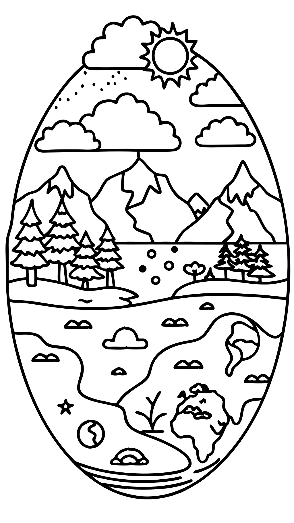 earth planet coloring page